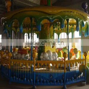 Cartoon Animal Shaped Electric Kids Luxury Sweety Candy Carousel Rides thumbnail-1