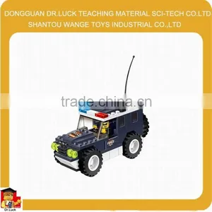 Kids Toys Free Sample Police Car Block Toy Set thumbnail-1