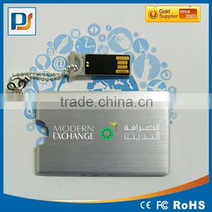 Aluminum Name Card Usb Flash Pendrive 4gb With Waterproof Chipset Best Quality thumbnail-5