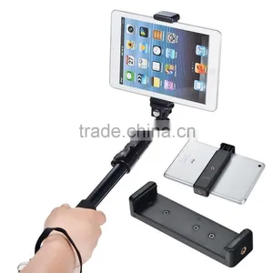 Smilin Factory Accept OEM High Quality Tablet PC Selfie Stick Monopod Tripod Clip Mount Stand Adapter for IPad Mini Air 2 4 5 thumbnail-4