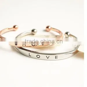 >>Fashion Women Vintage Love Cuff Bracelet/ thumbnail-2