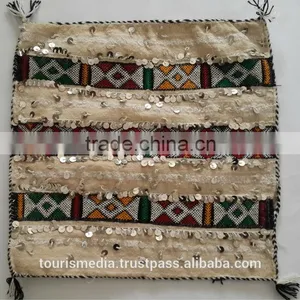 Vintage Cushion of Moroccan Wedding Blanket Pillow Covers 50cm x 50cm thumbnail-1