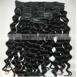 Wholesale Hair Chinese Supplier Best Sell Clip in Curly Hair Extension Brazilian Virgin Hair thumbnail-6