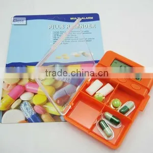 4 Group Alarm Timer Plastic Electronic Pillbox Timer thumbnail-1