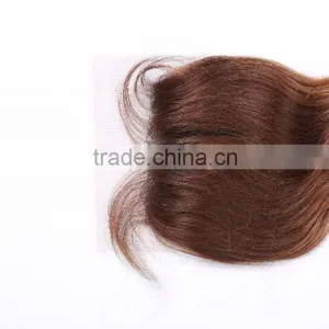 Hot Sale! Natural Color 4*4 Lace Top Closure 7A Human Virgin Hair Brazilian Body Wave Free/Middle 3 Part List Closure 10"20" thumbnail-5