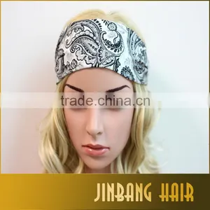 2016 Floral Women Elastic Turban Twisted Multifunctional Headband Wide Stretch Hair Band Girl Yoga Hair Accessories thumbnail-5
