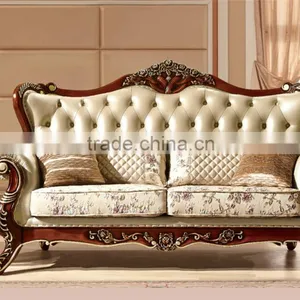 Modern Orange Color Leather Sofa Chesterfield Sofa Replica Display Home Furniture for Sale thumbnail-5