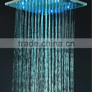 Bathroom LED Shower Copper Bathroom Top Square Rain Shower Heads S-D02 thumbnail-1