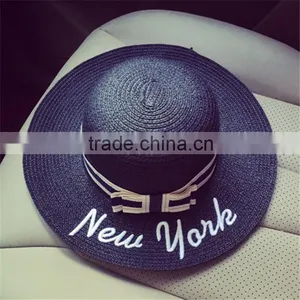 Vintage Fashion Chic Womens Ladies Summer Beach Sun Hat Straw Cap thumbnail-6