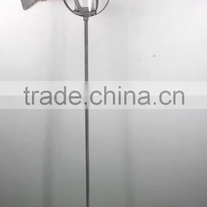 Metal Flower Stick w/ Armillary Candle Holder thumbnail-1