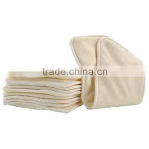 Alva 3 Layer&4 Layer Diapers Natural Baby Bamboo Antibacterial Terry Diaper Insert Made in China Quality Choice thumbnail-3