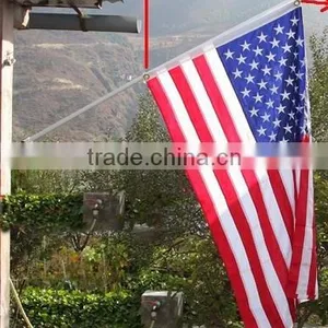 USA Embroidery Flag With 1.8m Aluminum Pole thumbnail-1