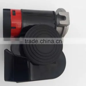Ryanstar 12V Loud Black Dual Bike Motorcycle Train Air Horn thumbnail-1