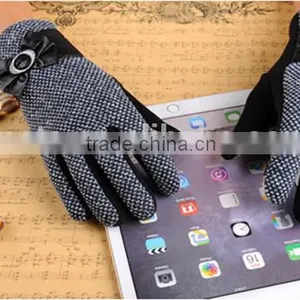 Anti-slip With Velvet Gloves Finger Touch Screen Gloves For Warm Hand thumbnail-5