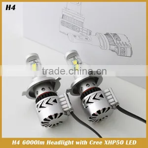 H4 9003 HB2 6000lm Headlight With XHP50 LED Car Head Lamp Styling thumbnail-2