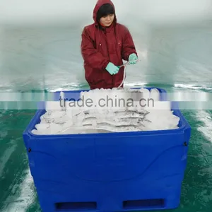 Rotational Molded Ice Box Seafood Storage Container Cold Fish Tubs Insulated Fish Bin thumbnail-4