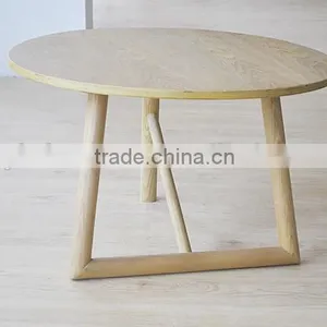 Ash Wood Table Round Table, Nordic Design Furniture thumbnail-2
