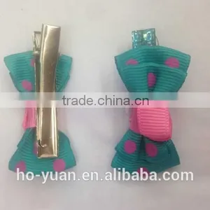 Customize High Quality Hair Accessories Colorful Headwear Ribbon Hairpins for Baby Girl Kids Hairpins Hair Bows thumbnail-1