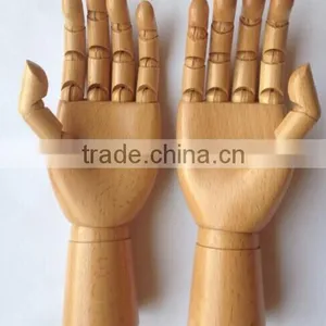 New Coming Cartoon Joint Wooden Hand for Decoration,3 Style Wooden Hand Toys for Children/Friends thumbnail-5
