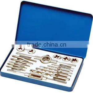 17pc Tap Die and Drill Set Threading Tool Set Tapping Screwing Hand Tool thumbnail-1