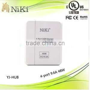 48w 4 Port Usb 2.0 Hub for Mobile Phones Factory Directly Selling Usb Hub thumbnail-1