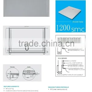 Australia Standard 1200x900 SMC SHOWER BASE thumbnail-2