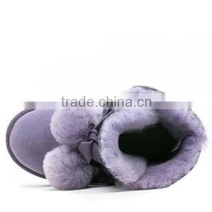 2015 New Design Snow Buckle Fastener Sweet Plush Boots thumbnail-2