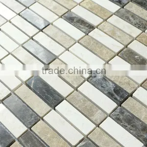 Emperador Polished Stone Mosaic Tile TR18 thumbnail-1