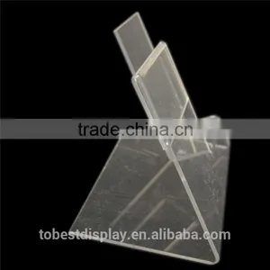 2pcs Clear Acrylic Cell Phone Smartphone Display, Price Menu Holder Show Stand thumbnail-3