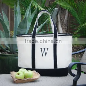 Good Quality Tote Cotton Bag Monogrammed Beach Bags thumbnail-1