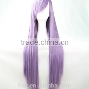 Cheap Fashionable Cosplay Wig Long Straight Human Wigs 80cm thumbnail-1