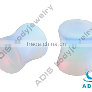 Fashion Piercing Jewelry Wholesale Natural Stone Flesh Tunnel Plug thumbnail-1