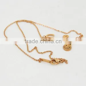 Rose Gold Plated Angel Name Necklace Jewelry Custom Name Pendant Necklace thumbnail-2