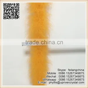 Selling Loose Fluffy 8-10cm Wide Orange Feather Boa thumbnail-1