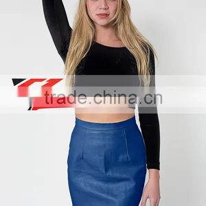 2015 European New Style Fashion Womens Leather Skirts thumbnail-1
