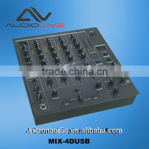 Professional Power Amplifier Digital Multi Player Controller 4-Channel Dj Mixer Usb dj thumbnail-4