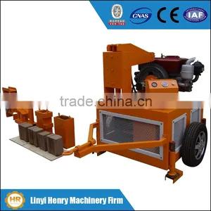 HR1-20 Small Construction Equipment for Clay Mobile Hydraform Interlocking Brick Making Machine Price thumbnail-1