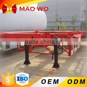 Hot Sale 3 Axle 50tons 40 ft Container Skeleton Used Trailer for UK thumbnail-1