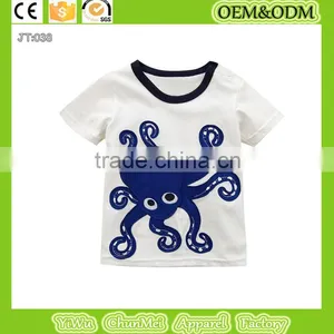 Printin Octopus T-shirt Printing t Shirt Animal T-shirt Cotton T-shirt Kids Kids s Shirt Children's Clothes White T-shirt thumbnail-1