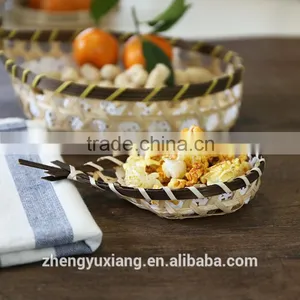 Bamboo Woven Snacks Basket for Restaurant and Dining Room thumbnail-3