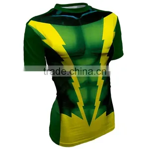 Wholesale Men Custom Gym Compression Tights T-shirts Wear/gym Apparel Mens Sportwear thumbnail-1