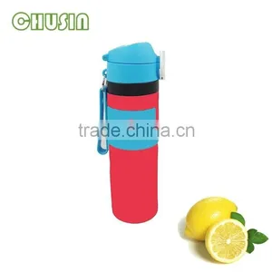 BPA Free Travel Water Bottle Silicone Water Bottle High Quality Fancy Design Reasonable Price thumbnail-1