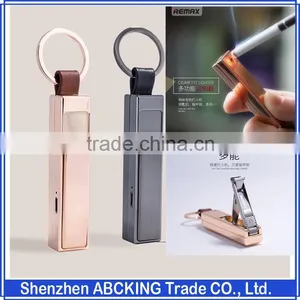 Remax Usb Metal Lighter /lighters Smoking Accessories /Electronic Key Chain Cigarette Lighter thumbnail-1