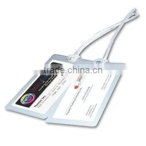 2 1/2 x 4 1/4 Luggage Tag W/Strap thumbnail-1