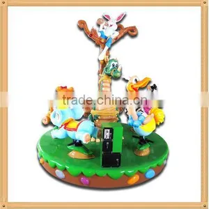 5 Seats Amusement Park Indoor Animal Paradise Mini Carousel thumbnail-1