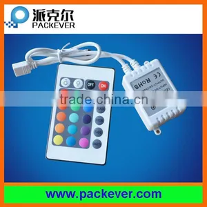 DC 5V-24V Input 6A Output 24 Keys IR Wireless Remote Control Rgb LED Controller thumbnail-2