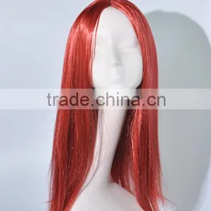 Red Full Lace Synthetic Long Straight Hair WigN304 thumbnail-1