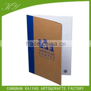 A5 Cute Cheap Recycled Brown Kraft Paper Blank Notebook thumbnail-4
