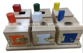 Leader Joy Educational Toys for Kids Loc Box With Objects and Tray ( Set of 6) thumbnail-1