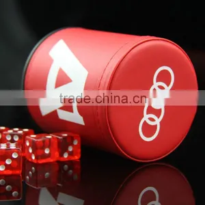 High Quality Luxry Leather Dice Cup With Lid thumbnail-5